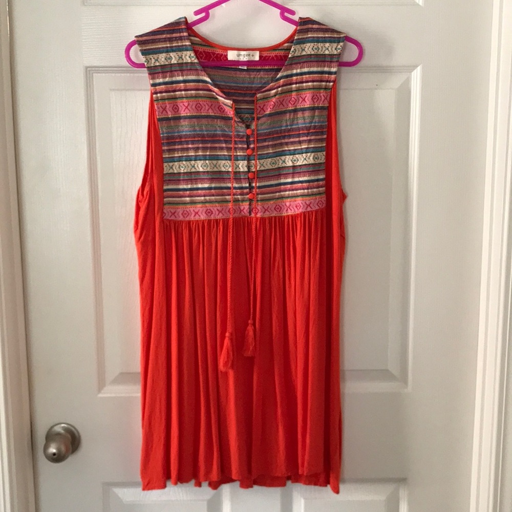 2x UMGEE+USA orange dress